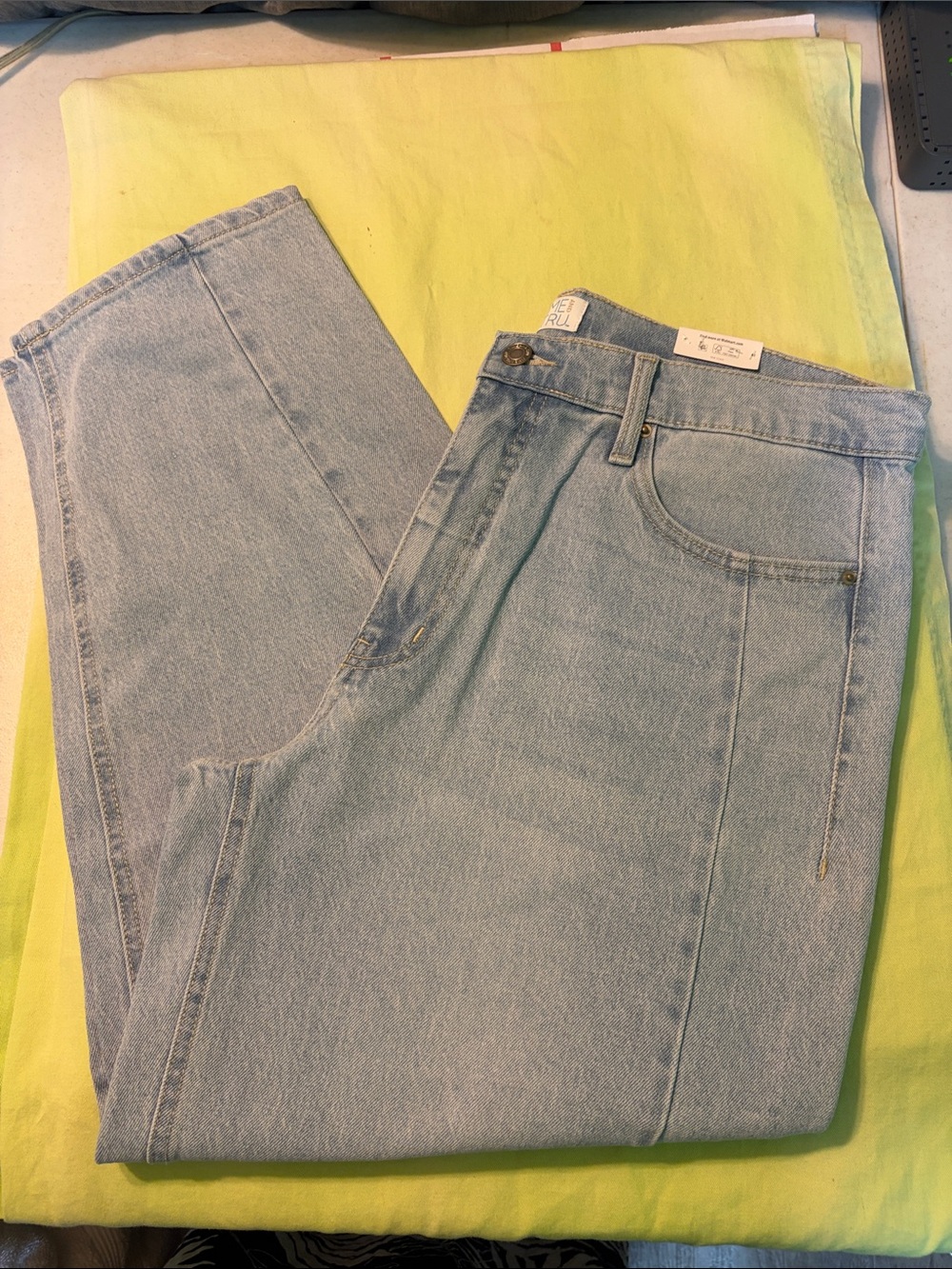 Time and tru Light Wash Relaxed Fit Jeans - Pale Blue